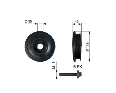 Poulie, vilebrequin DriveAlign®