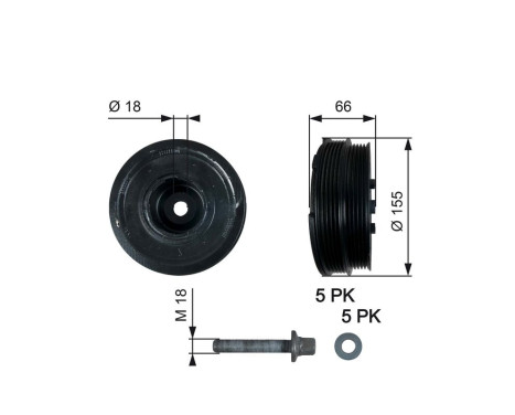 Poulie, vilebrequin DriveAlign®