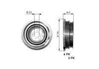 Poulie, vilebrequin DriveAlign®