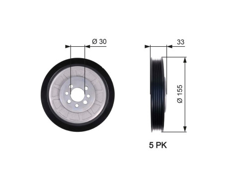 Poulie, vilebrequin DriveAlign®