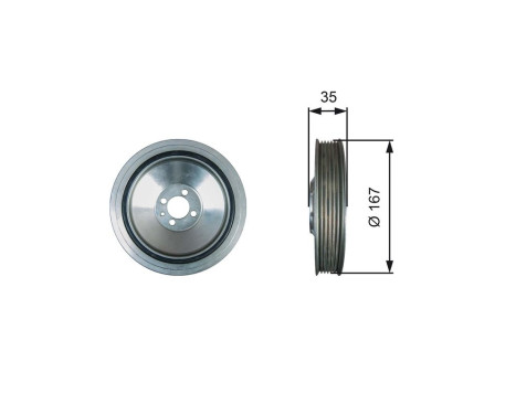 Poulie, vilebrequin DriveAlign®