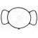 Joint, couverle de carter (carter de vilebrequin) 966.530 Elring, Vignette 2