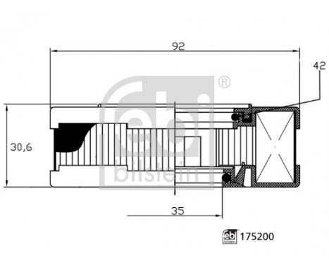 Filtre, ventilation du carter-moteur