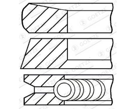 jeu de segments de piston