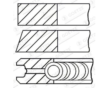 jeu de segments de piston