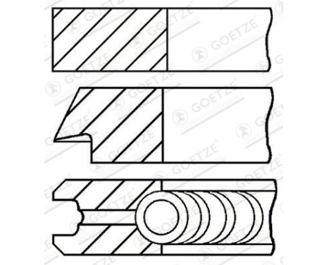 jeu de segments de piston