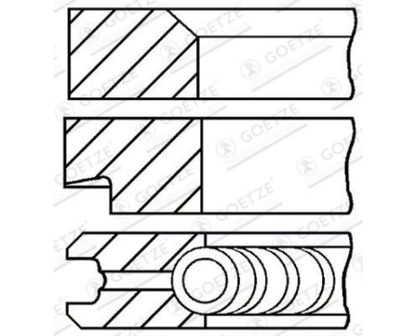 jeu de segments de piston