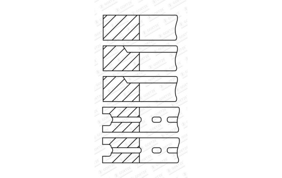 jeu de segments de piston