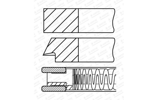 jeu de segments de piston