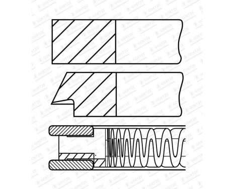 jeu de segments de piston