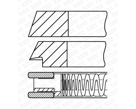 jeu de segments de piston