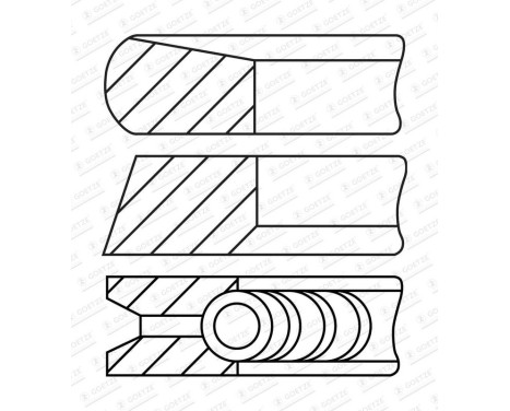 jeu de segments de piston