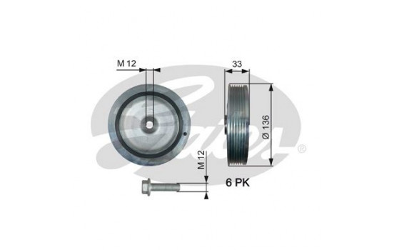 Poulie, vilebrequin DriveAlign®