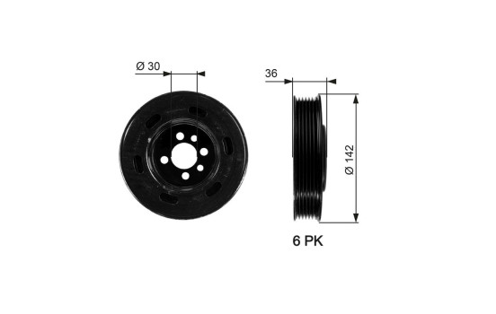 Poulie, vilebrequin DriveAlign®