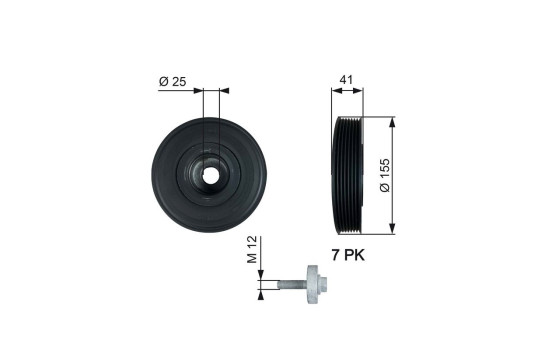 Poulie, vilebrequin DriveAlign®