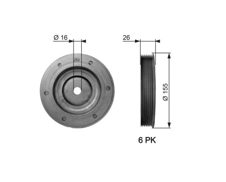 Poulie, vilebrequin DriveAlign®