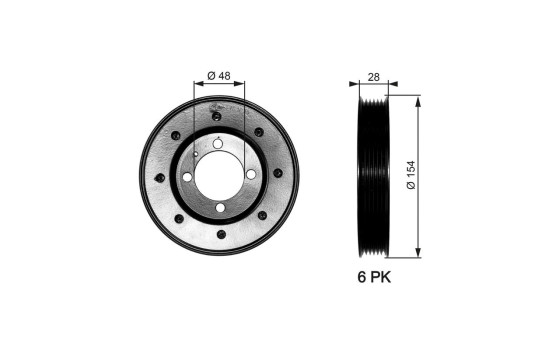 Poulie, vilebrequin DriveAlign®