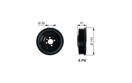 Poulie, vilebrequin DriveAlign®