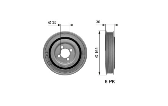 Poulie, vilebrequin DriveAlign®