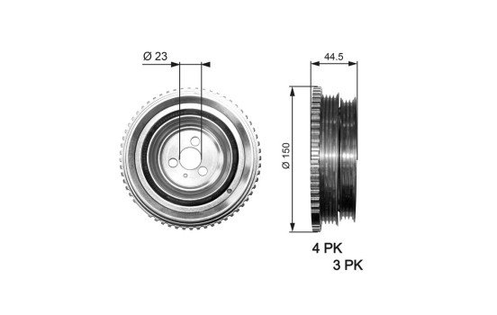 Poulie, vilebrequin DriveAlign®