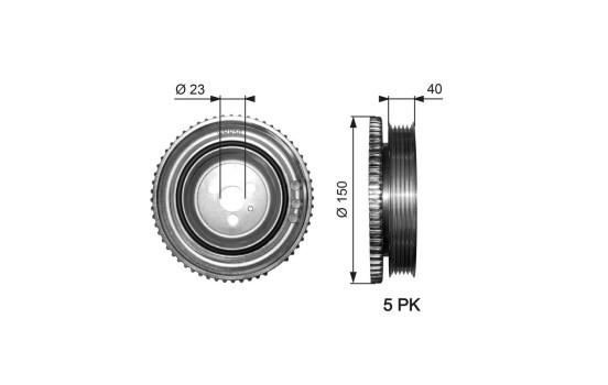 Poulie, vilebrequin DriveAlign®