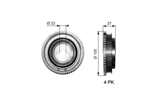 Poulie, vilebrequin DriveAlign®