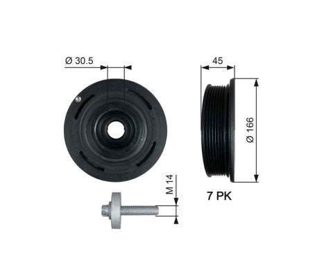 Poulie, vilebrequin DriveAlign®