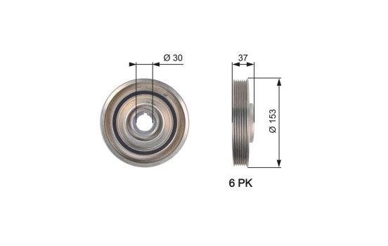 Poulie, vilebrequin DriveAlign®