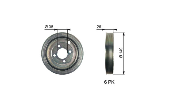 Poulie, vilebrequin DriveAlign®