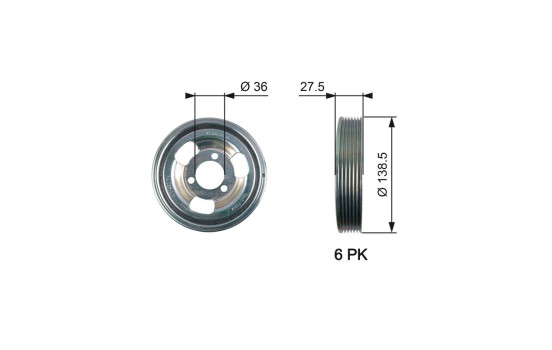 Poulie, vilebrequin DriveAlign®