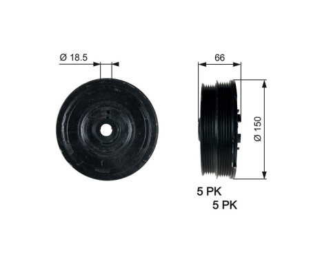 Poulie, vilebrequin DriveAlign®