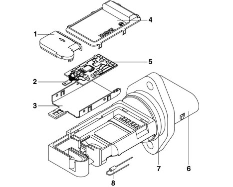 Débitmètre de masse d'air HFM-5-8.5 Bosch, Image 2