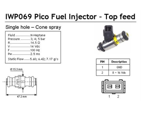 Injecteur/Atomiseur IWP069 Magneti Marelli