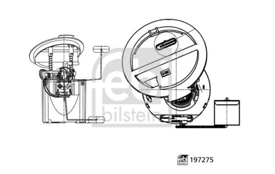 Unité d'alimentation en carburant 197275 FEBI