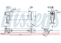 Refroidisseur, recirculation des gaz d'échappement