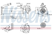 Refroidisseur, recirculation des gaz d'échappement