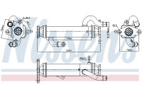 Refroidisseur, recirculation des gaz d'échappement