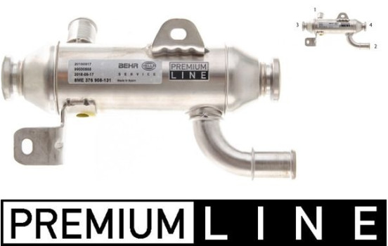 Refroidisseur, recirculation des gaz d'échappement