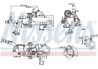 Refroidisseur, recirculation des gaz d'échappement