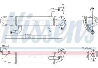 Refroidisseur, recirculation des gaz d'échappement