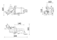 Refroidisseur, recirculation des gaz d'échappement