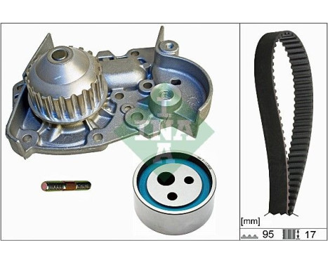 Conjunto bomba de agua + correa de distribución 530001831 Ina