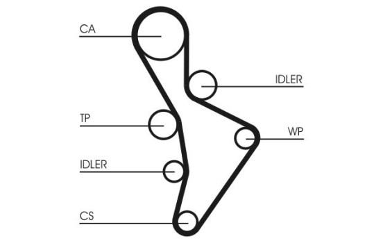 Conjunto bomba de agua + correa de distribución CT1088WP4 Contitech, Imagen 5