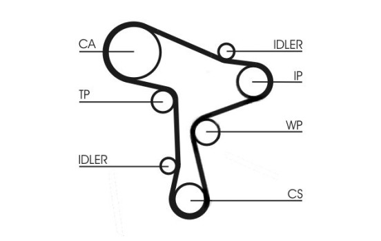 Correa dentada CT1168 Contitech, Imagen 3