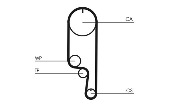 Juego de correas de distribución CT1008K2 Contitech, Imagen 4