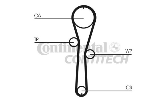 Juego de correas de distribución CT1045K1 Contitech, Imagen 2
