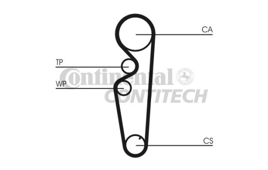 Juego de correas de distribución CT878K1 Contitech, Imagen 2
