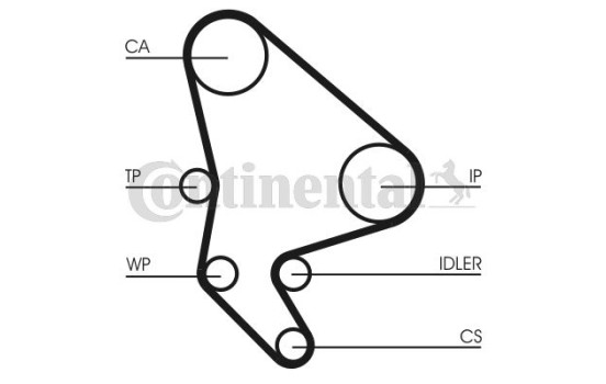 Juego de correas de distribución CT986K2 Contitech, Imagen 3