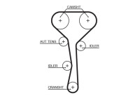 Juego de correas de distribución K045507XS Gates