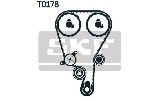 Juego de correas de distribución VKMA 06800 SKF, Imagen 2